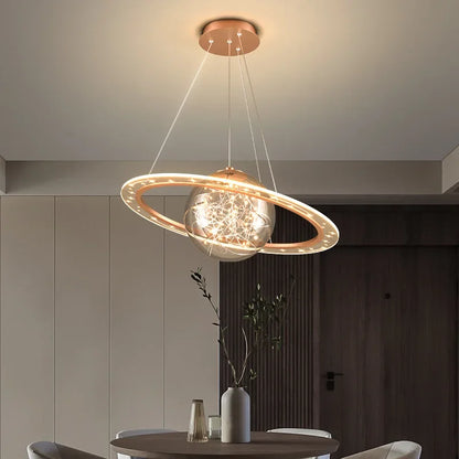 Decorbites™ Goldene Acryl-LED-Kronleuchter für luxuriöse Innenraumbeleuchtung