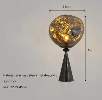 Nordic Lava Glass Wall Lamp