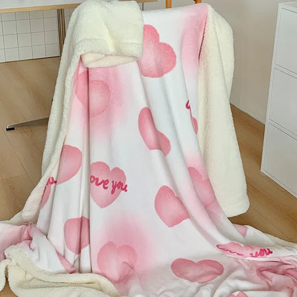 Decorbites™ Koreanisches Cartoon-Plüschdecke, weiche Nappensofabezug für Zuhause und Wohnheim