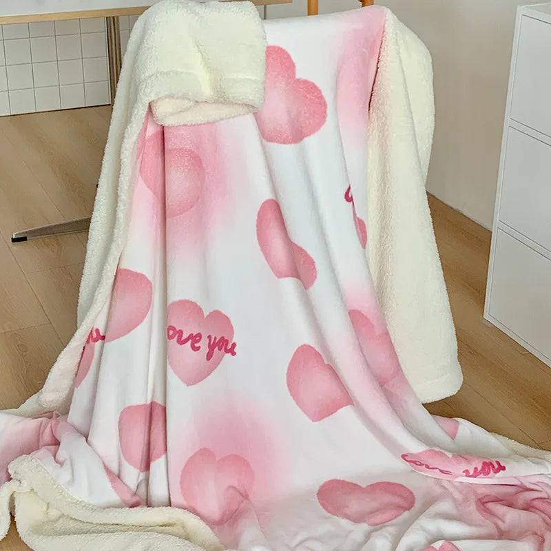 Cartoon Plush Sofa Blanket