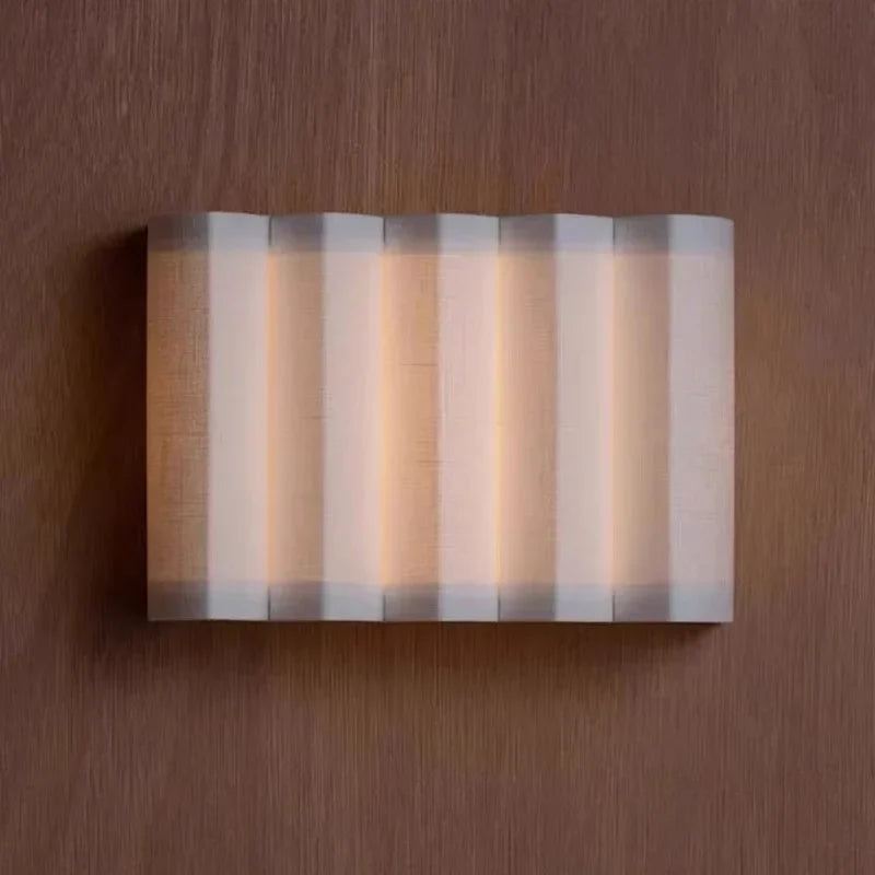 Decorbites™ Japanisches Stoff-LED-Wandleuchte für Hotel-Wohnzimmer, Schlafzimmer, Retro-Wandleuchten