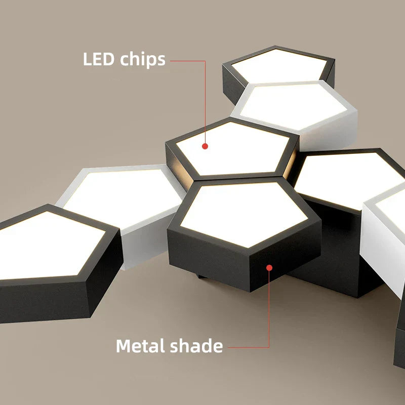 Decorbites™ Geometrische Deckenlampen: Moderne & kreative Leuchten für das Schlafzimmer