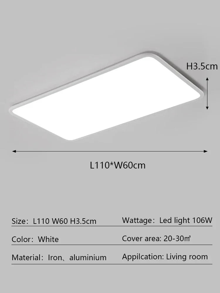 Decorbites™ LED-Deckenleuchte: Modernes minimalistisches rechteckiges Design für Wohnzimmer, Schlafzimmer, Innenbeleuchtung