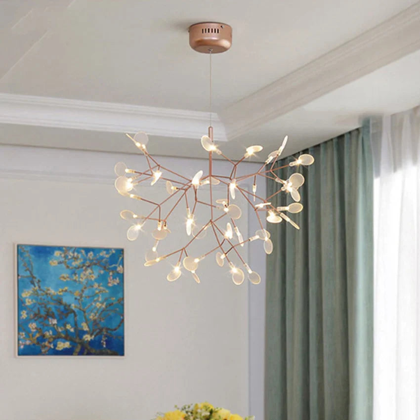 DecorBites™ Luxe Chandelier: Modern Nordic Ceiling Light for Living & Dining Room