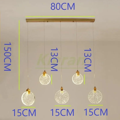 Decorbites™ Kristall-LED-Kronleuchter: Moderne 5-Kopf-Highlight für Schlafzimmer-, Bar- und Arbeitszimmerdekoration