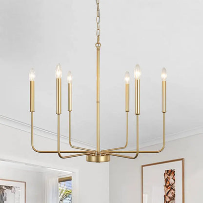 DecorBites™ Iron Candle Chandelier for Living Room Bedroom Dining Room