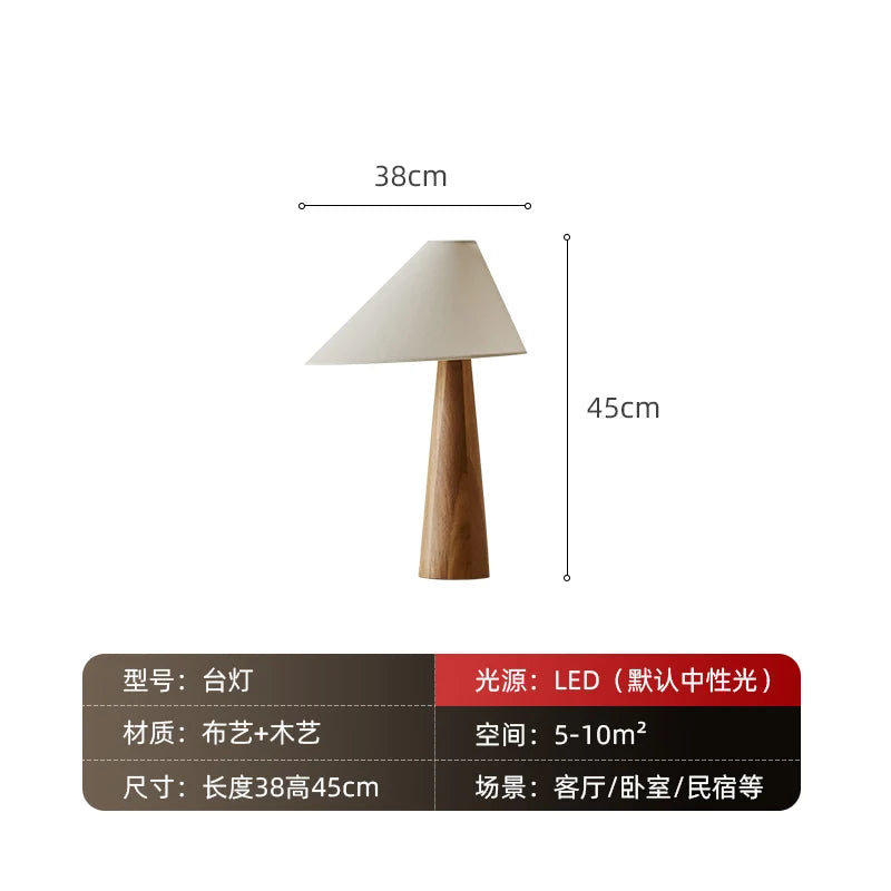 Decorbites™ Japanisches Holz-Kegelförmiges Stehlampe für Schlafzimmer Hotel Wohnzimmer Sofas