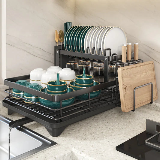 Decorbites™ Küchenarbeitsplatten-Organizer für Geschirr, Messer, Töpfe, Utensilien und Besteckaufbewahrung