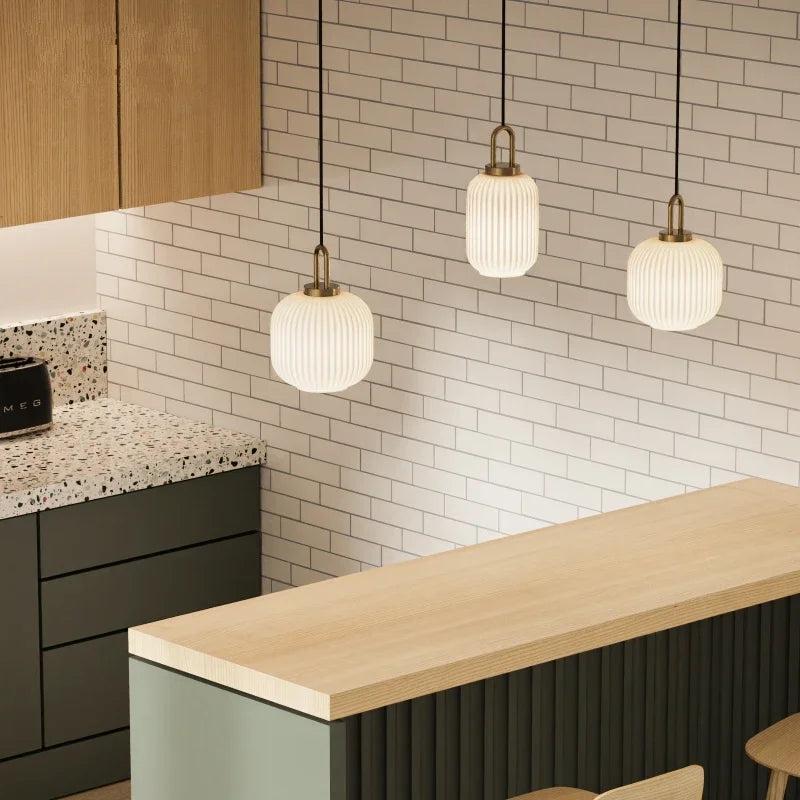 Decorbites™ Glas-Hängeleuchten LED E27 Retro Luxus-Hängearmaturen für Esszimmer