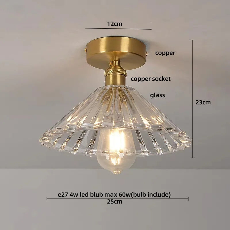 DecorBites™ Diamond Glass LED Ceiling Lights - Modern Nordic Luxury Canopy Fixture