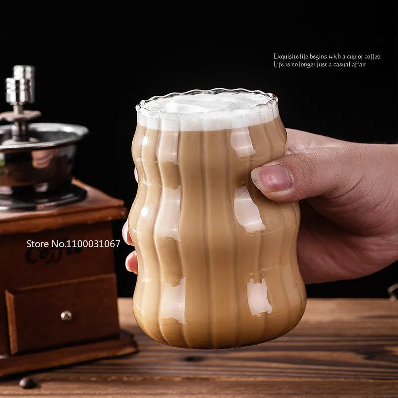Decorbites™ Glas-Kaffeetassen-Set für Tee, Bier, Saft – Hitzebeständige transparente Becher
