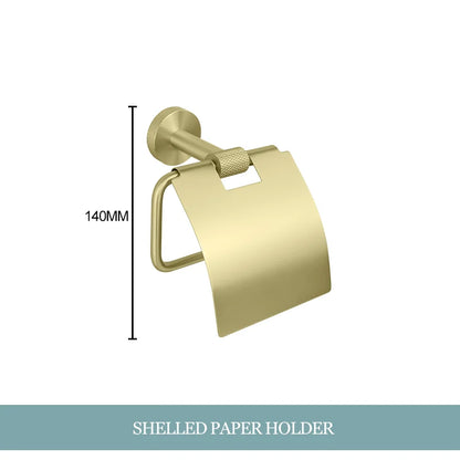 Decorbites™ Gold-Hardware-Set: Handtuchhalter, Toilettenpapierhalter, Bademantel-Haken, Becherhalter