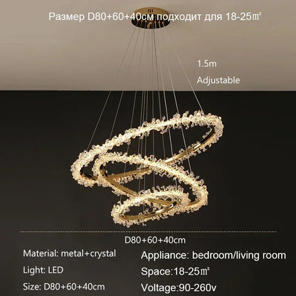 Decorbites™ Kristallanhänger-Lüster Moderne Luxus-Innenraumdekoration Beleuchtung