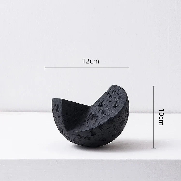 DecorBites™ Geometric Spherical Ceramic Ornaments Moon Home Decoration Accessory
