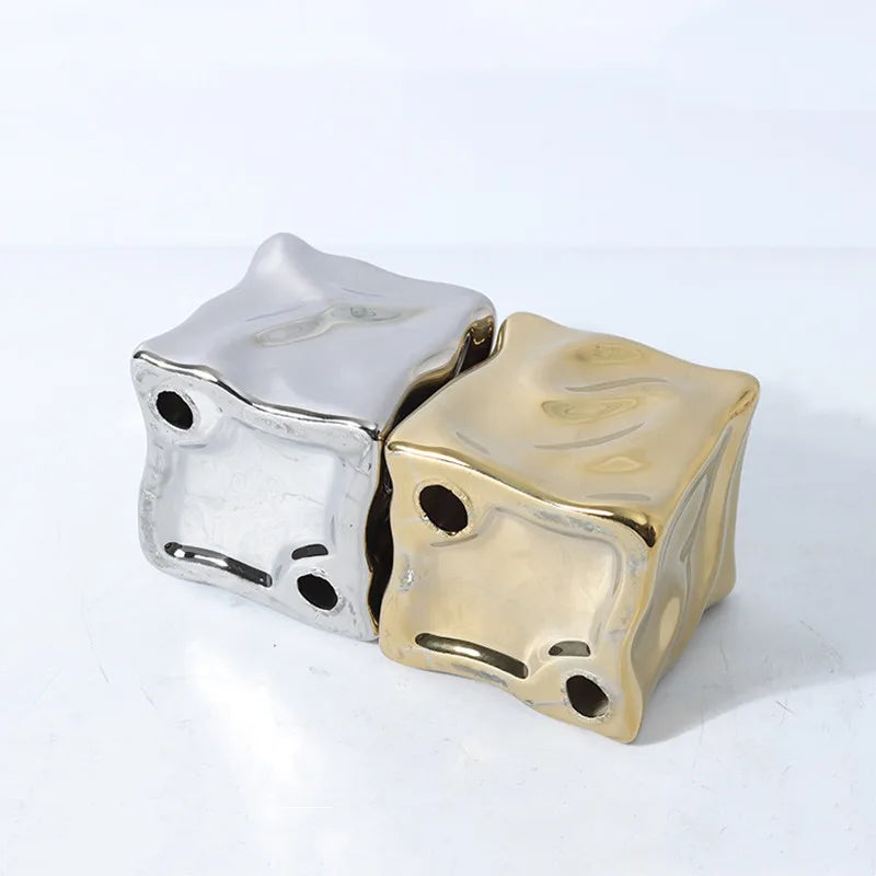Gold Irregular Fold Figurine