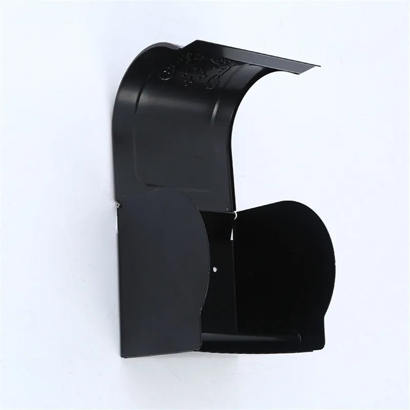 Decorbites™ Schwarzer Geätzter Aluminium-Bad-Toilettenpapierhalter Toilettenpapierrollenhalter