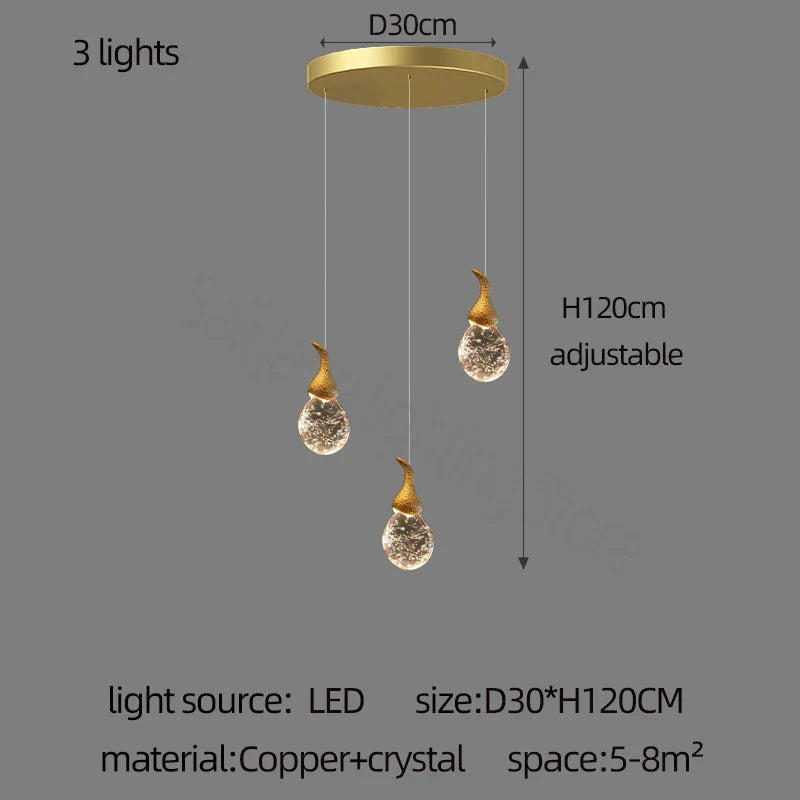 Crystal Gourd Chandelier