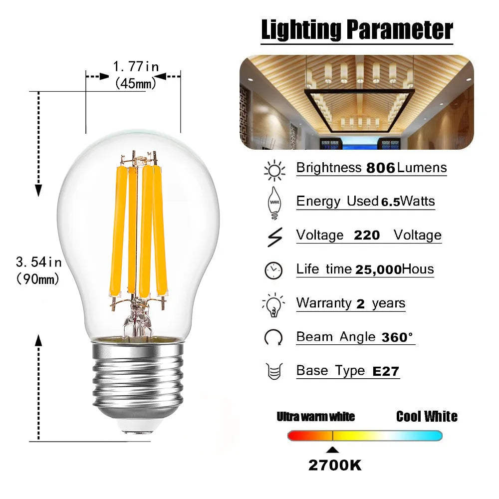 Glass Globe LED Bulb