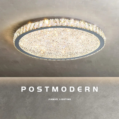 Decorbites™ Kristall-Runder LED-Deckenleuchter - Moderne Edelstahlleuchte