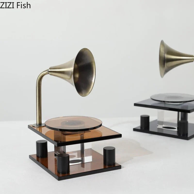 Decorbites™ Kristall-Musikinstrument-Modell-Ornament-Dekoration – Modernes Schreibtisch-Kunstwerk