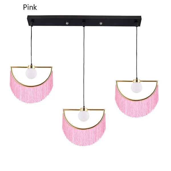 Decorbites™ Bunte Quasten-Glasball-Hängeleuchte für Boho-Minimalistischen Stil im Schlafzimmer & Restaurant