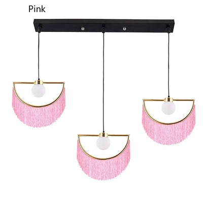 Decorbites™ Bunte Quasten-Glasball-Hängeleuchte für Boho-Minimalistischen Stil im Schlafzimmer & Restaurant