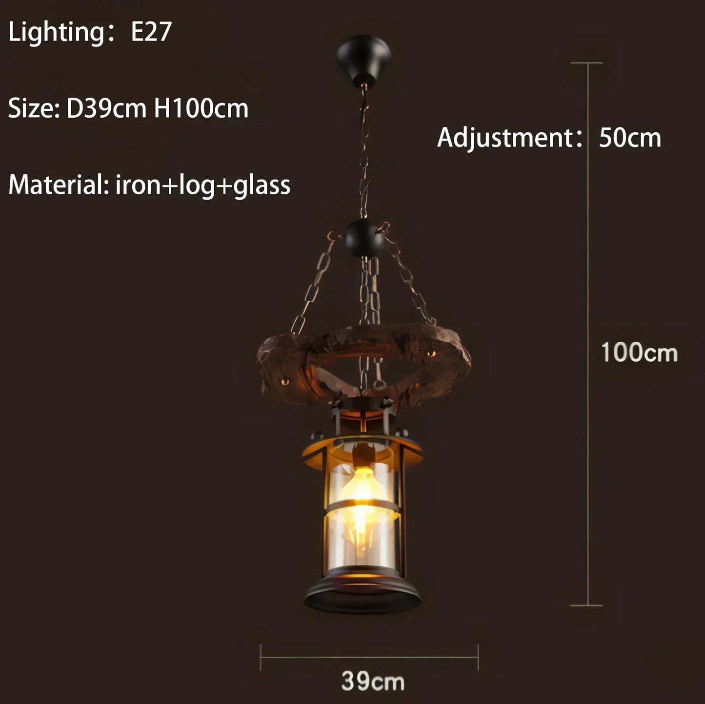 Decorbites™ Eisenrad-LED-Hängeleuchten – Industrielle metallische Glanz-Hängelampen