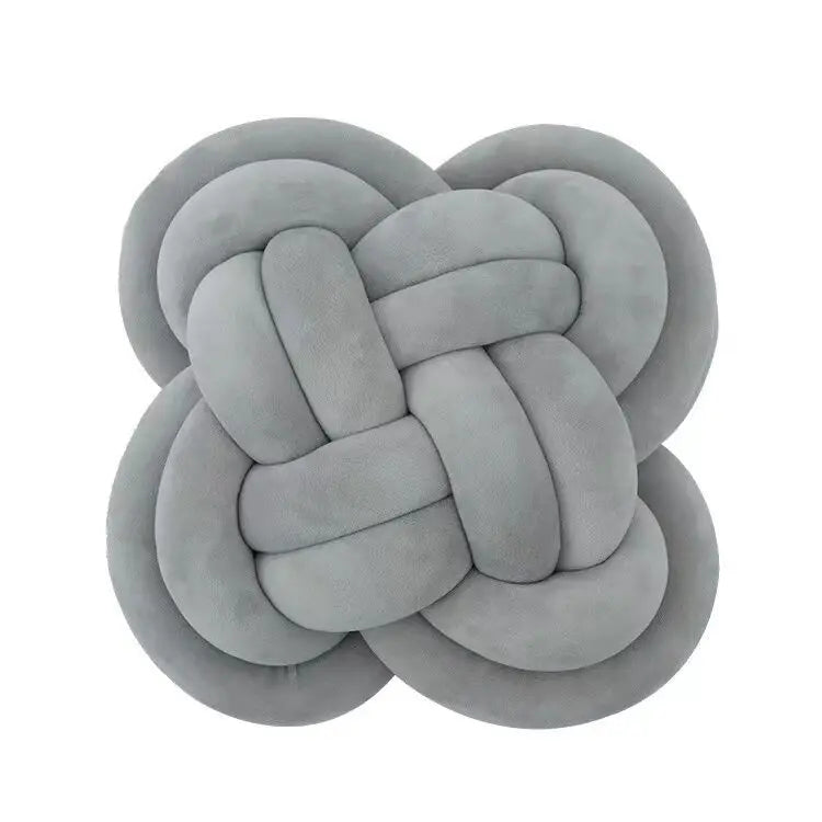 Plush Knot Ball Pillow