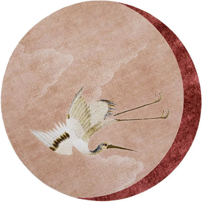 Decorbites™ Japanische Kraniche Weiches Plüschteppich - Luxuriöse Heimdekoration
