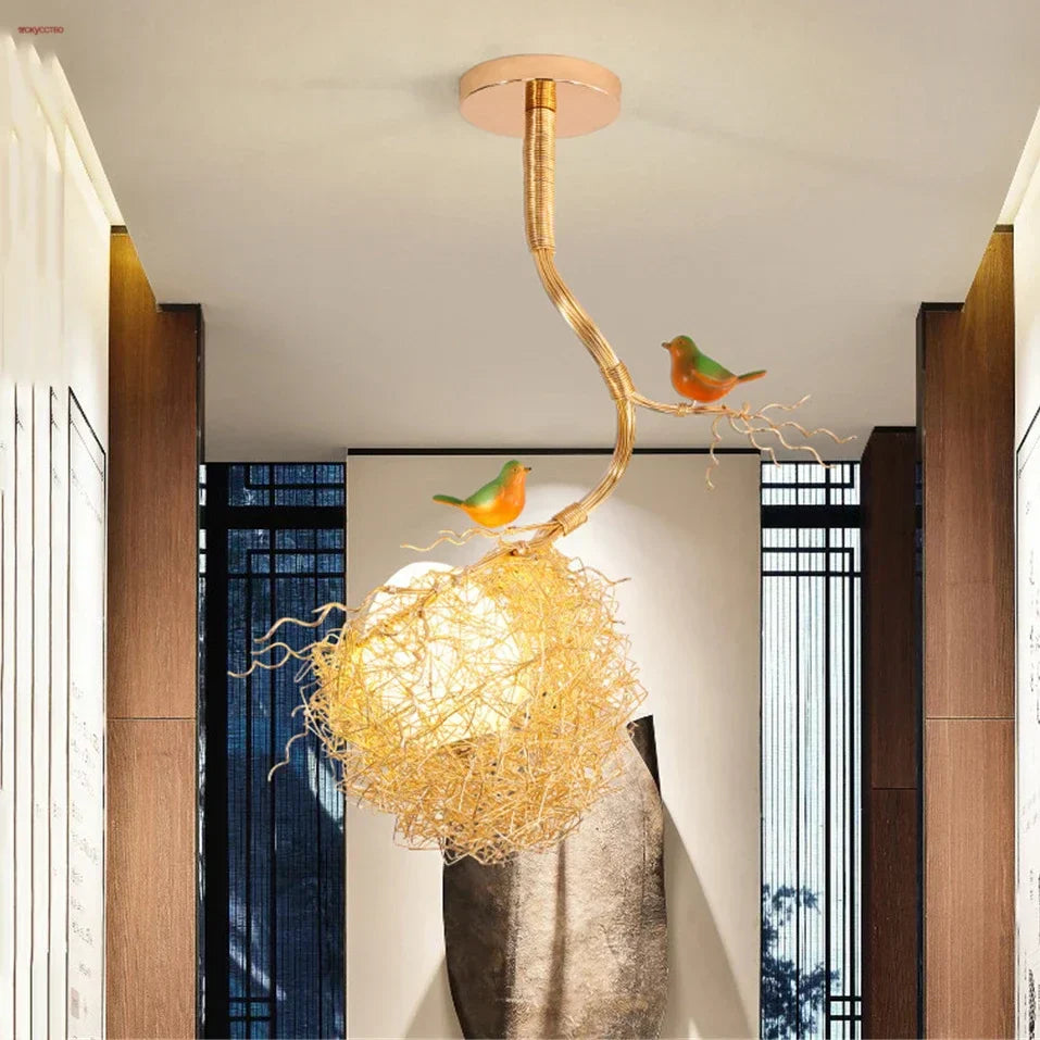 Gold Nest LED Chandelier