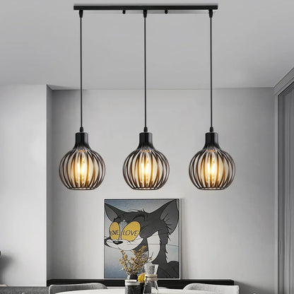 Decorbites™ Industrielle Holz-Hängeleuchte für Esszimmer Wohnzimmer Küche LED-Leuchte