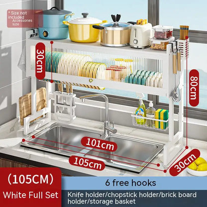 Decorbites™ Küchenschrank-Organizer-Regal für Spüle Gewürz Besteck Aufbewahrung