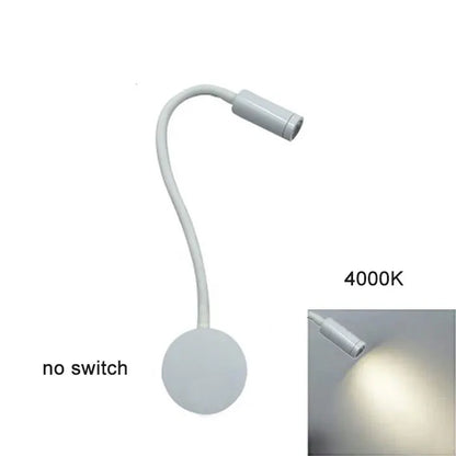 Decorbites™ dimmbare LED-Wandleuchte für Schlafzimmer, Wohnzimmer, Kinderzimmer – 3W verstellbare Gänsehals-Leselampe