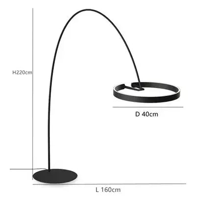 Decorbites™ kreisförmige Leucht-LED-Stehlampe für elegante Wohnräume