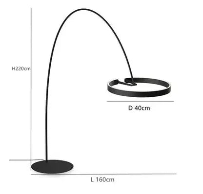 Decorbites™ kreisförmige Leucht-LED-Stehlampe für elegante Wohnräume