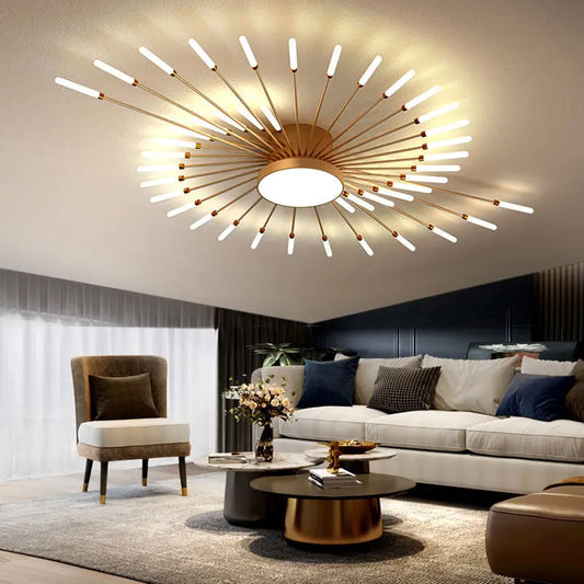 DecorBites™ LED Fireworks Pendant Lamps - Modern Living Room Bedroom Chandelier Lighting