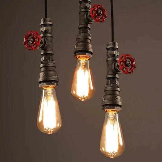 Decorbites™ Industrielle Rohr-Leuchterlampe für Heimdekoration und Esszimmer