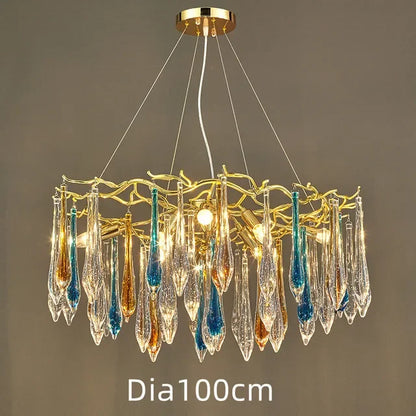 Decorbites™ Kristall-Wassertropfen-LED-Kronleuchter: Modernes Luxus-Zweigen-Design für Wohn- und Esszimmer