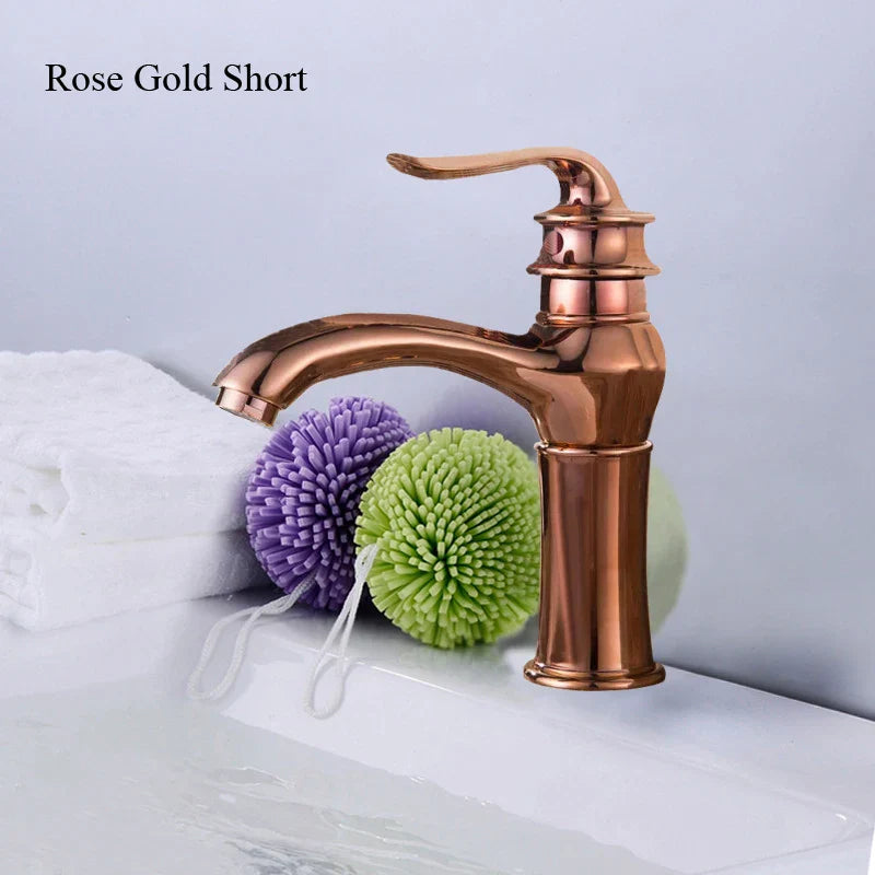 Gold Modern Basin Faucet