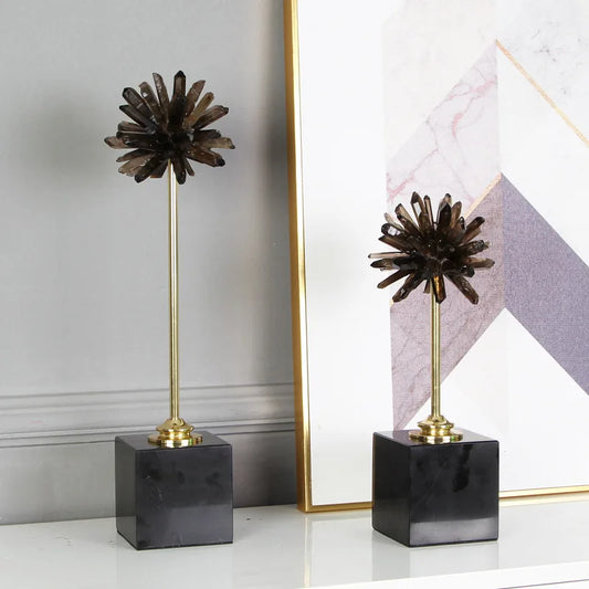 Decorbites™ Kristallhandwerk Künstliche Blume Metallfigur Wohnungsdekoration Zubehör