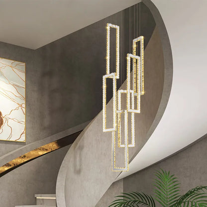 Decorbites™ Kristall-LED-Hängeleuchte Luxus-Treppenleuchte Moderne Leuchtenarmatur