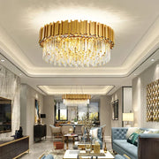 Decorbites™ Goldener Kristall-Leuchter LED-Deckenleuchte für Wohnzimmer & Lobby
