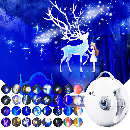 DecorBites™ Galaxy Starry Night Light Projector for Bedroom Decor & Kids Gift