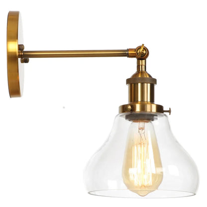 Decorbites™ Gold LED Wandlampe Retro Schlafzimmerlampe | Loft Eisen Dekoration Gang Restaurant Zuhause