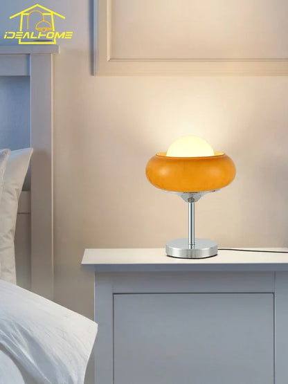DecorBites™ Glass Iron LED Floor Lamp Modern Decor Art Stand Light Bedside Study Living