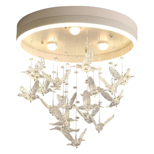 Decorbites™ Kinder Moderne Kristall LED Kronleuchter Deckenlampe, Schlafzimmer Beleuchtungskörper