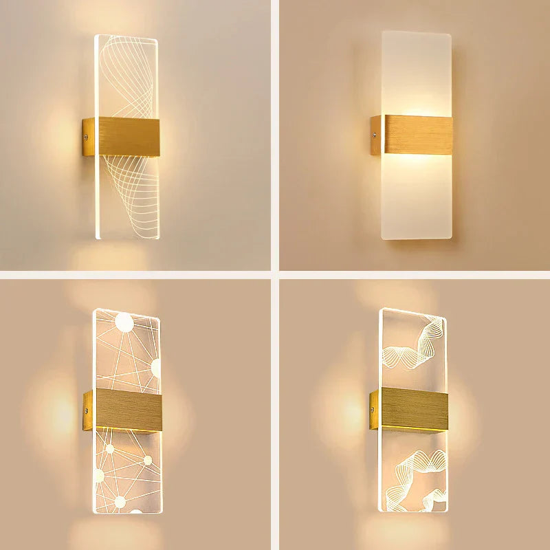 Decorbites™ Acryl-Touch-Sensor-LED-Wandleuchte, moderne Wandlampen, 6W Innenbeleuchtung für die Hausdekoration