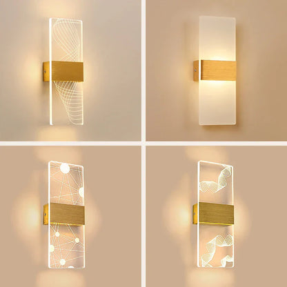 Decorbites™ Acryl-Touch-Sensor-LED-Wandleuchte, moderne Wandlampen, 6W Innenbeleuchtung für die Hausdekoration