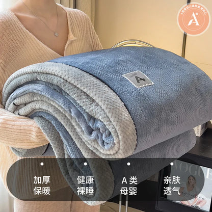 Decorbites™ Kuschelweiches Baumwoll-Samt-Plüschdecke: Luxuriös weich und warm leichte Decke