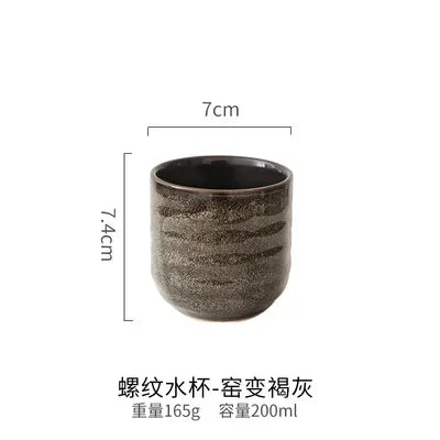 Decorbites™ Japanischer Stil Keramik Teetasse Porzellan Trinkgefäß Becher - 1 Stk.